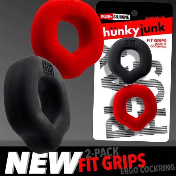 Hünkyjunk Fit Grips 2 Pack ErgoFit rot