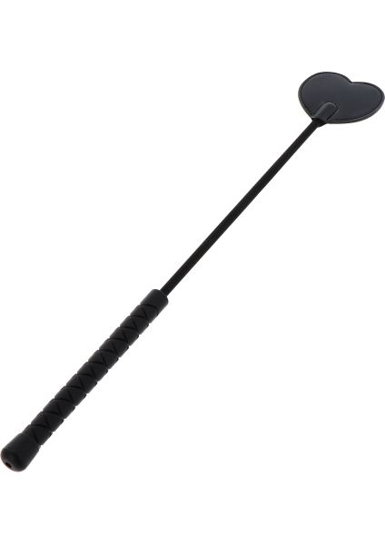 Hidden Desire Crop Whip Heart BDSM-Gerte Schwarz