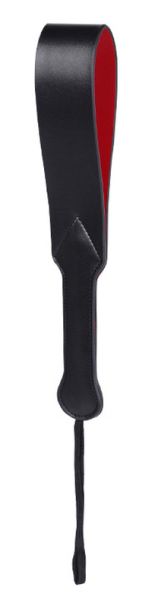 BDSMaster Double Slim Paddle in Schwarz und Rot 1