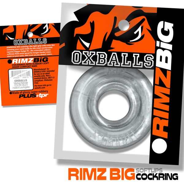 Oxballs RIMZ BIG Softlips Cockring Clear
