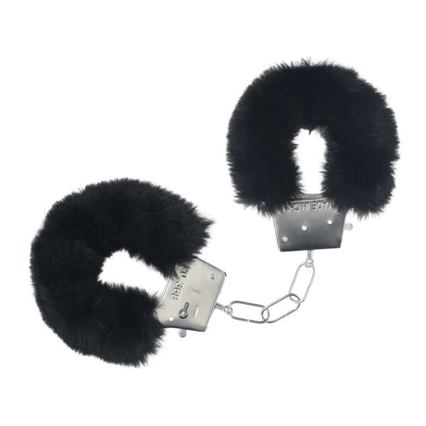 Ouch! Classic Fluffy Handschellen in Schwarz 1