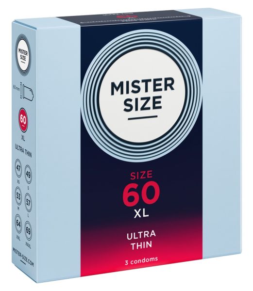 Mister Size pure feel 60 mm Kondome transparent