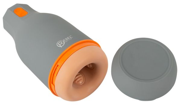 Rebel Glans Masturbator with 2 Functions Eichelvibrator Schwarz