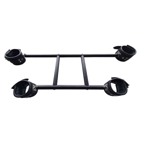 Black Label Stahl + Leder Bondage Pranger
