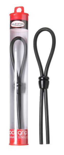Malesation Cock Grip Single verstellbare Penisschlaufe in Schwarz 1