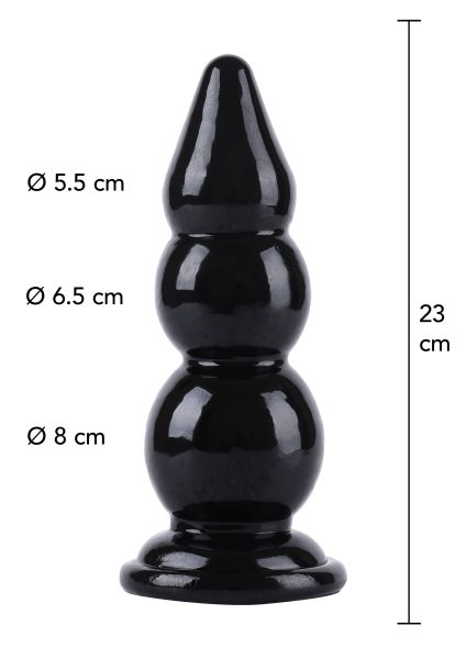 Hidden Desire Buttplug Balls 23 cm Analplug Schwarz