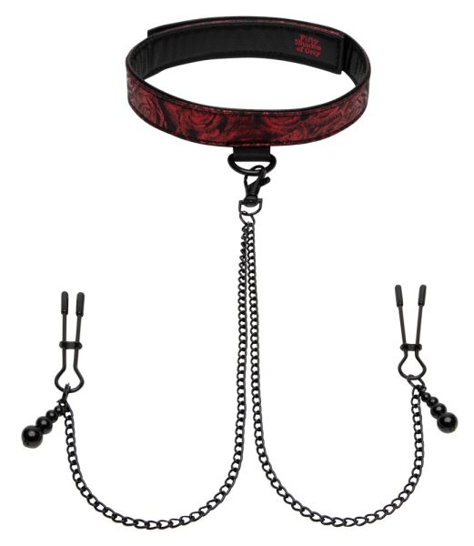 Fifty Shades of Grey Sweet Anticipation Collar Nipple Clamps