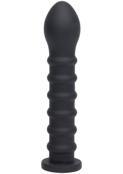 Hidden Desire Bangers Ribbed Easy Lock Dildo in Schwarz 1