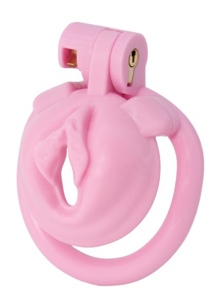 Hidden Desire Extreme Sissy Trainer flacher Peniskäfig in Pink 1