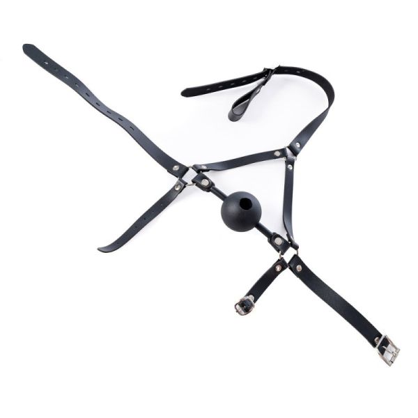 BDSMaster Enjoy Wax Ballknebel mit Kopfgeschirr 1