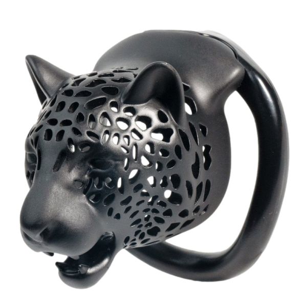 CockLock Leoparden Keuschheitskäfig Schwarz