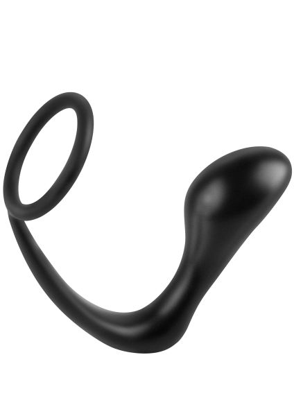 Hidden Desire Extreme Ass Delight Prostata Plug mit Penisring in Schwarz 1