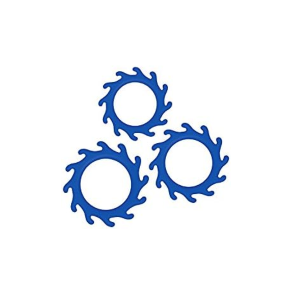 Renegade Gears Ring Blue Set of 3