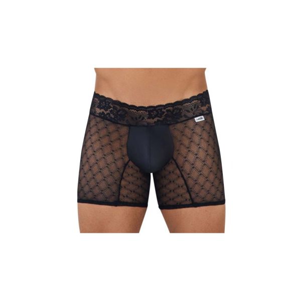 CanyMan Boxer Transparent Spitze Peel Schwarz