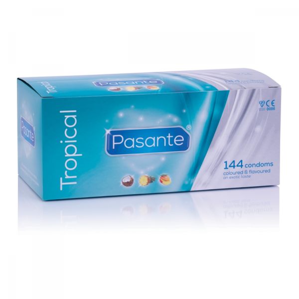 Pasante Tropical Aromatisiert Kondome transparent 144 Stück