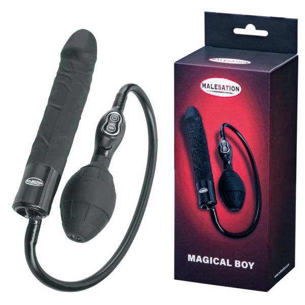 Malesation Magical Boy aufblasbarer Vibrator in Schwarz 1
