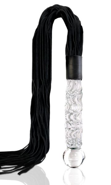 Icicles No. 38 Glaspeitsche Transparent/Schwarz