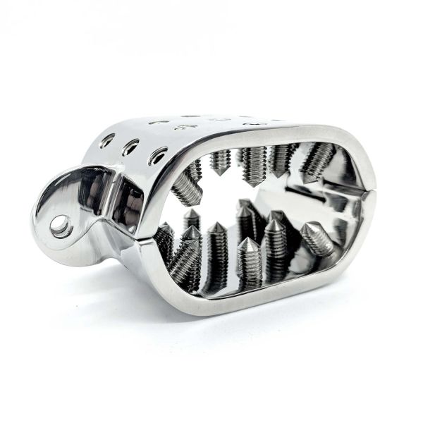 Black Label Ovaler Hodenstrecker mit Spikes aus Edelstahl