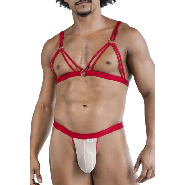 CandyMan String und Bra Izor Rot