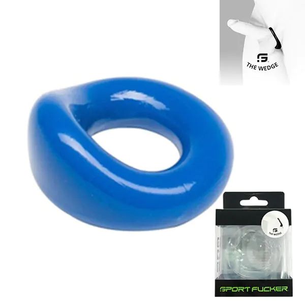 Sport Fucker TPE Wedge Police Blue – elastischer Cock-Ring 4