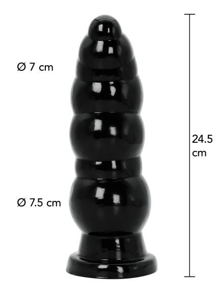 Hidden Desire Buttplug Balls 24.5 cm Analplug Schwarz