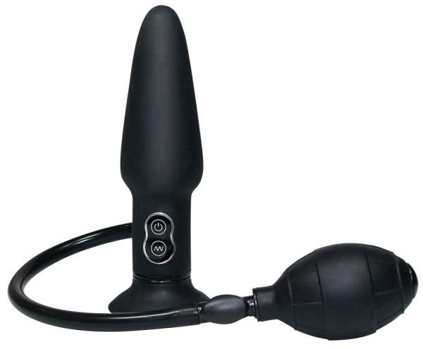 You2Toys True Black Vibrating Anal Plug in Schwarz 1