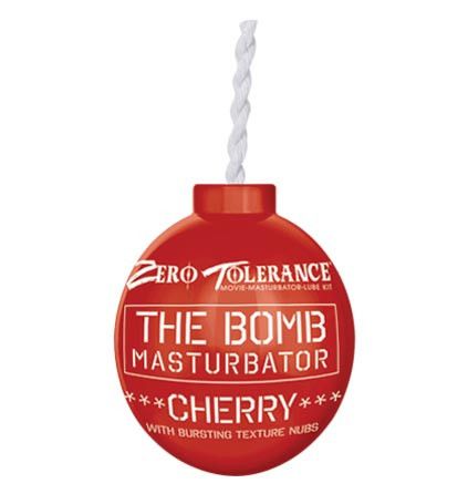 Zero Tolerance The Bomb Masturbator „Cherry“ aus weichem TPE mit texturierten Kanälen für intensives Solo-Vergnügen