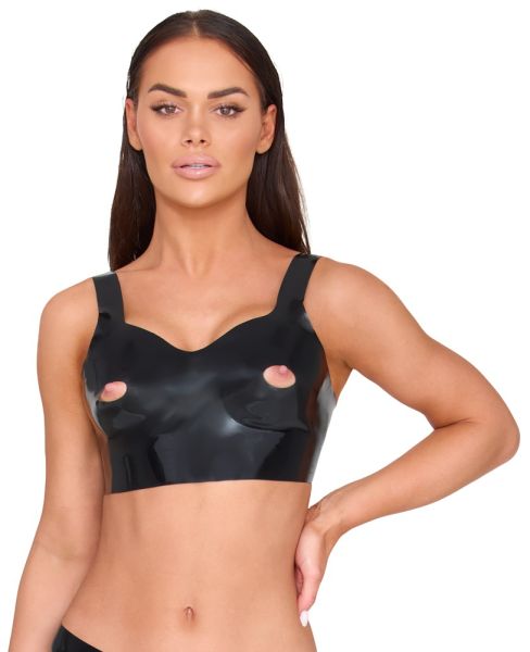 LateX BH-Top aus Latex Schwarz