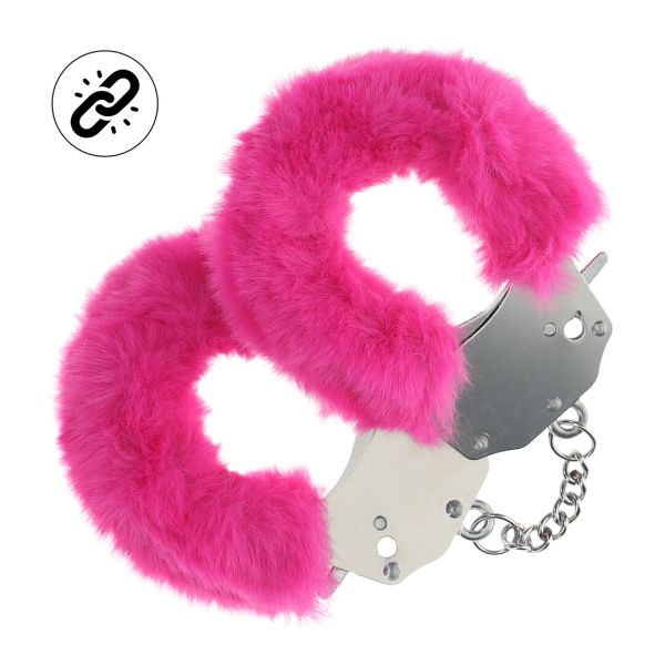 Ouch! Heavy Duty Fluffy Handschellen in Pink 1