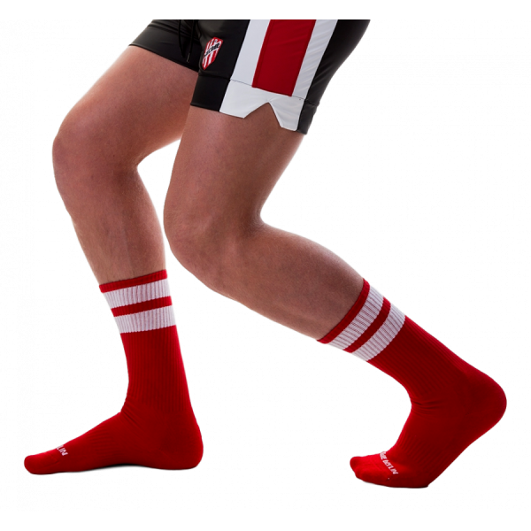 BARCODE Berlin Tennis Socken rot-weiß