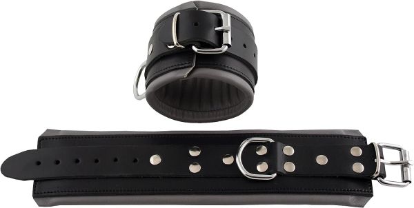 Mister B Leather ankle cuffs