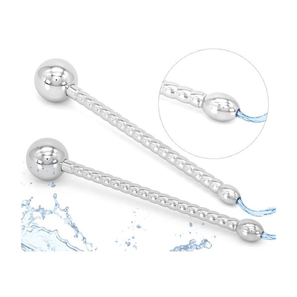 Urethralplay Gebohrter Harnröhrenplug Long Ball 10cm