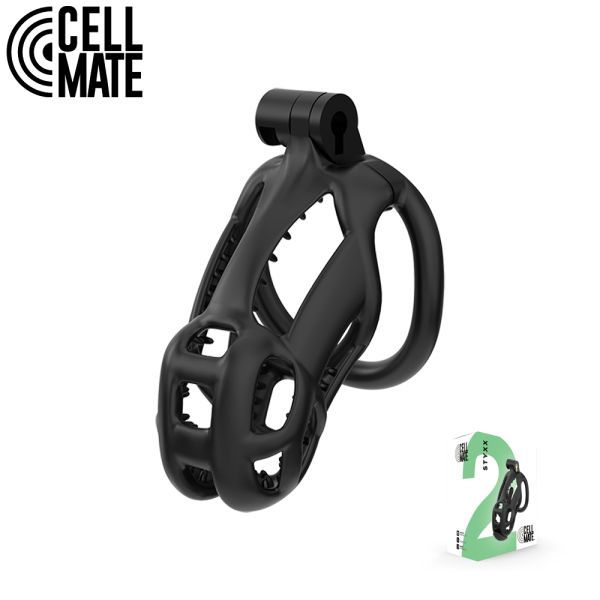 CELLMATE Styxx Keuschheitskäfig Schwarz Size 2