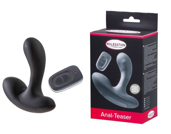 Malesation Anal Teaser Prostatavibrator mit Fernbedienung in Schwarz 1