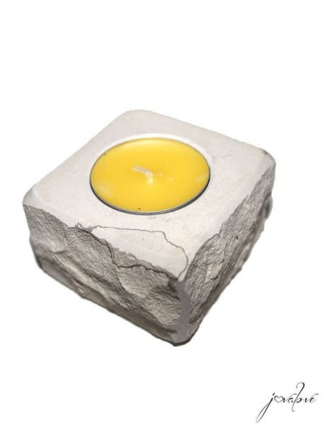 Stone tealight holder 1