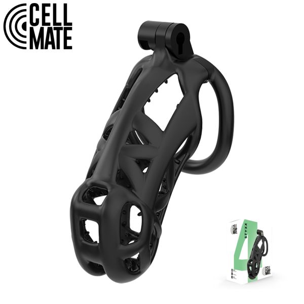 CELLMATE Styxx Keuschheitskäfig Schwarz Size 4