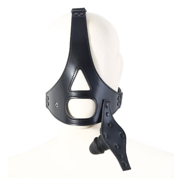 BDSMaster Harndick Penisknebel mit Kopfgeschirr 1