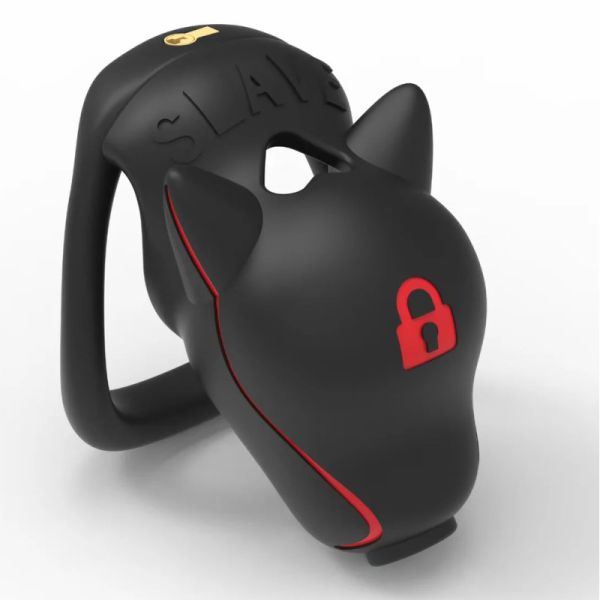 CockLock Pupslave Keuschheitskäfig Schwarz