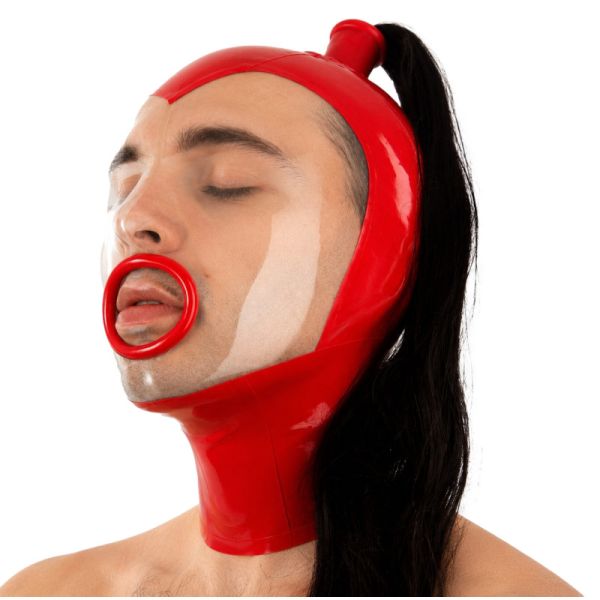 LateXcite Latex Ponyhood Maske Rot