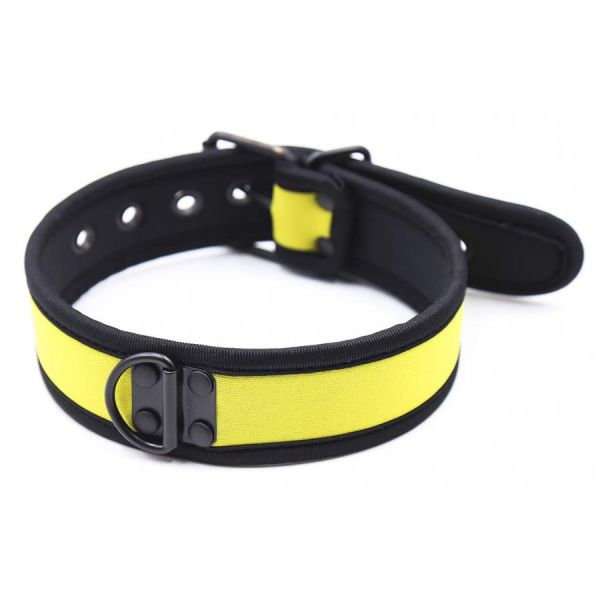Kinky Puppy gelbes Neopren-Halsband