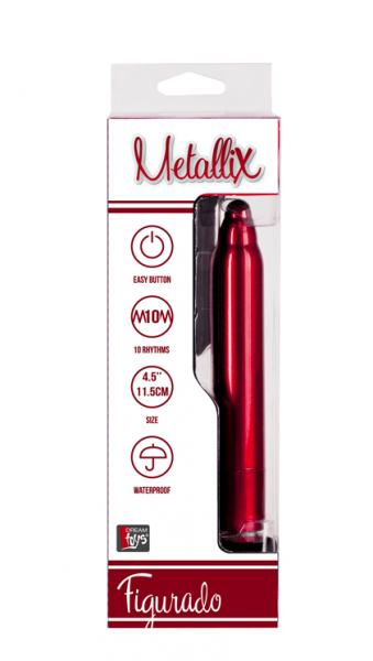 Dream Toys Metallic Vibrator in Rot