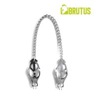 Brutus Nippelklemmen japanischer Verschluß silber