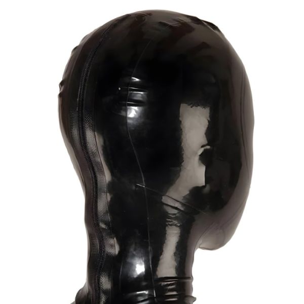 LateXcite Ultima Latexmaske mit Knebel Schwarz 1