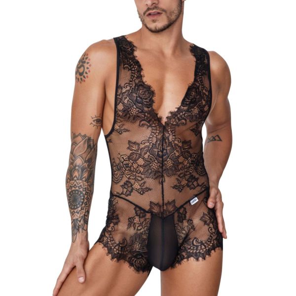 CanyMan Body mit Spitze Rückenfrei Schwarz