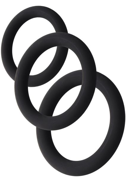 Hidden Desire Extreme Stamina Starter Penisring Set 3 teilig in Schwarz 1