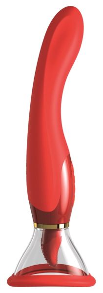 fantasy For Her Suction cup with clitoral stimulator and vibrator - 24k Gold Luxury Edition