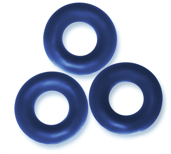 Fat Willy Cockring 3-Pack - Space Blue