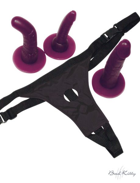 Bad Kitty STRAP-ON purple Set