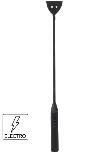 Hidden Desire Electro Shock Riding Crop BDSM-Gerte Schwarz