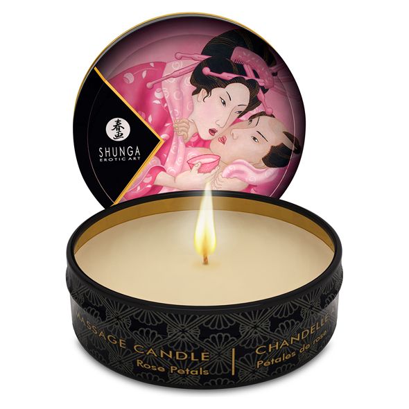  Shunga - Massage Candle Rose Petals 30 ml bei Jovalove